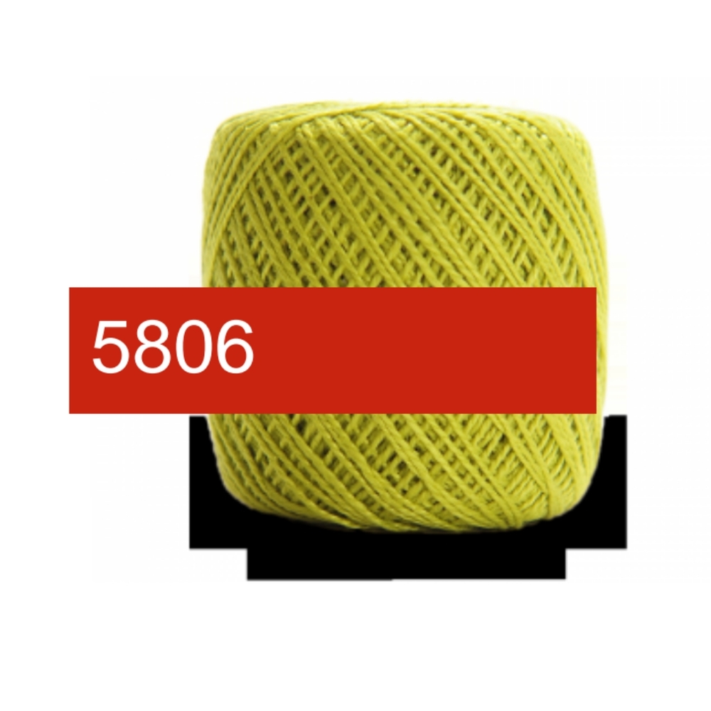5/$15 Circulo Rubi Brilhante Green 5806 40m 5g Mercerized Cotton